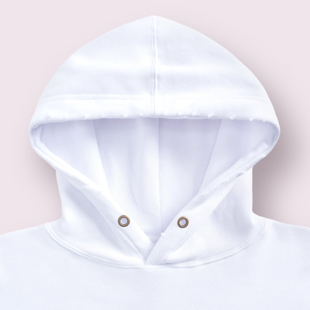 TS8000 | WOMEN'S RAW EDGE CROP HOODIES