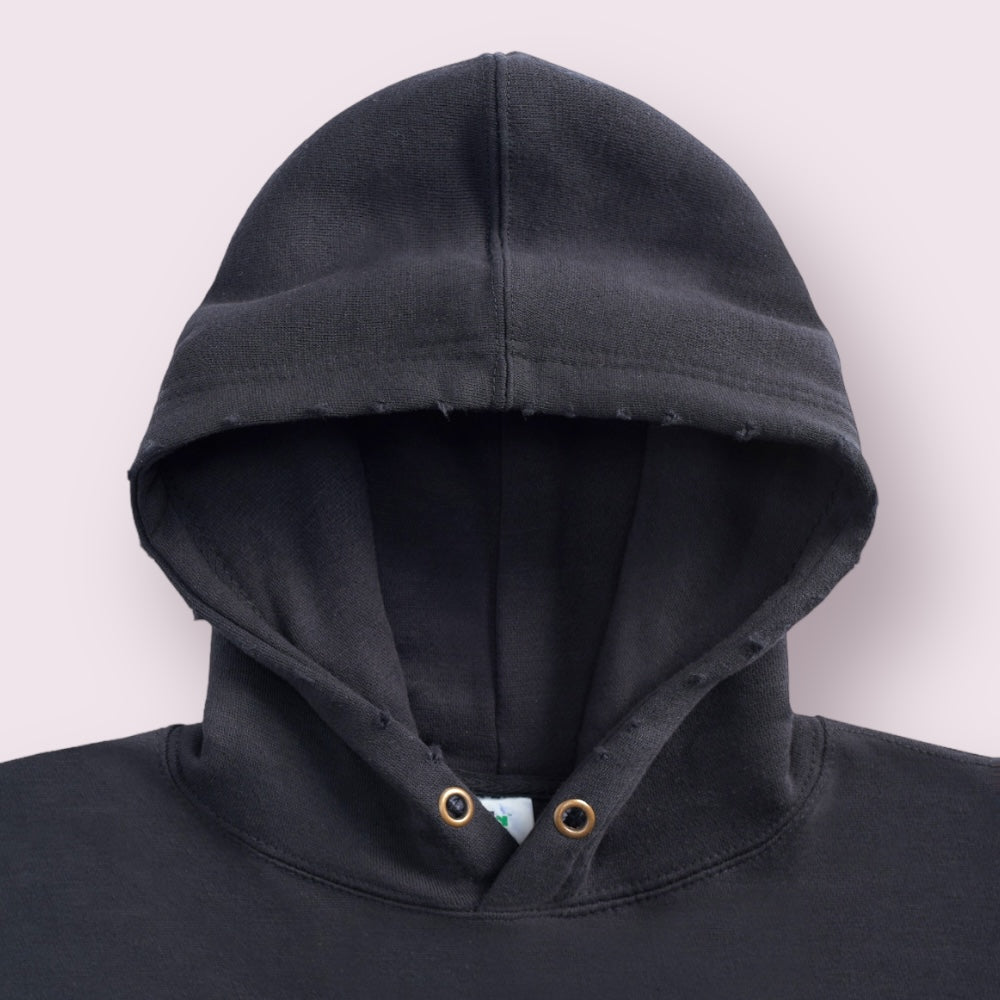 TS8000 | WOMEN'S RAW EDGE CROP HOODIES