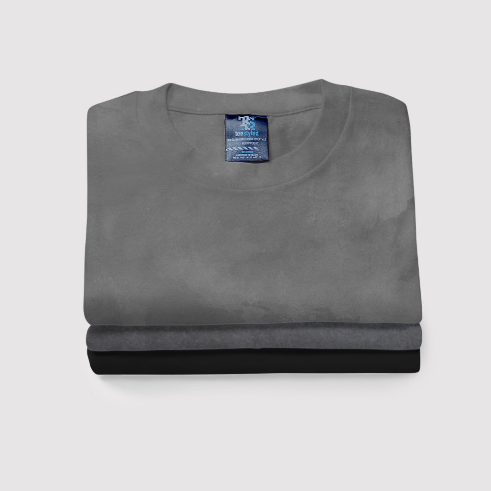 3 Pack) Charcoal 9.5 oz. Heavyweight Tees – DFYNT