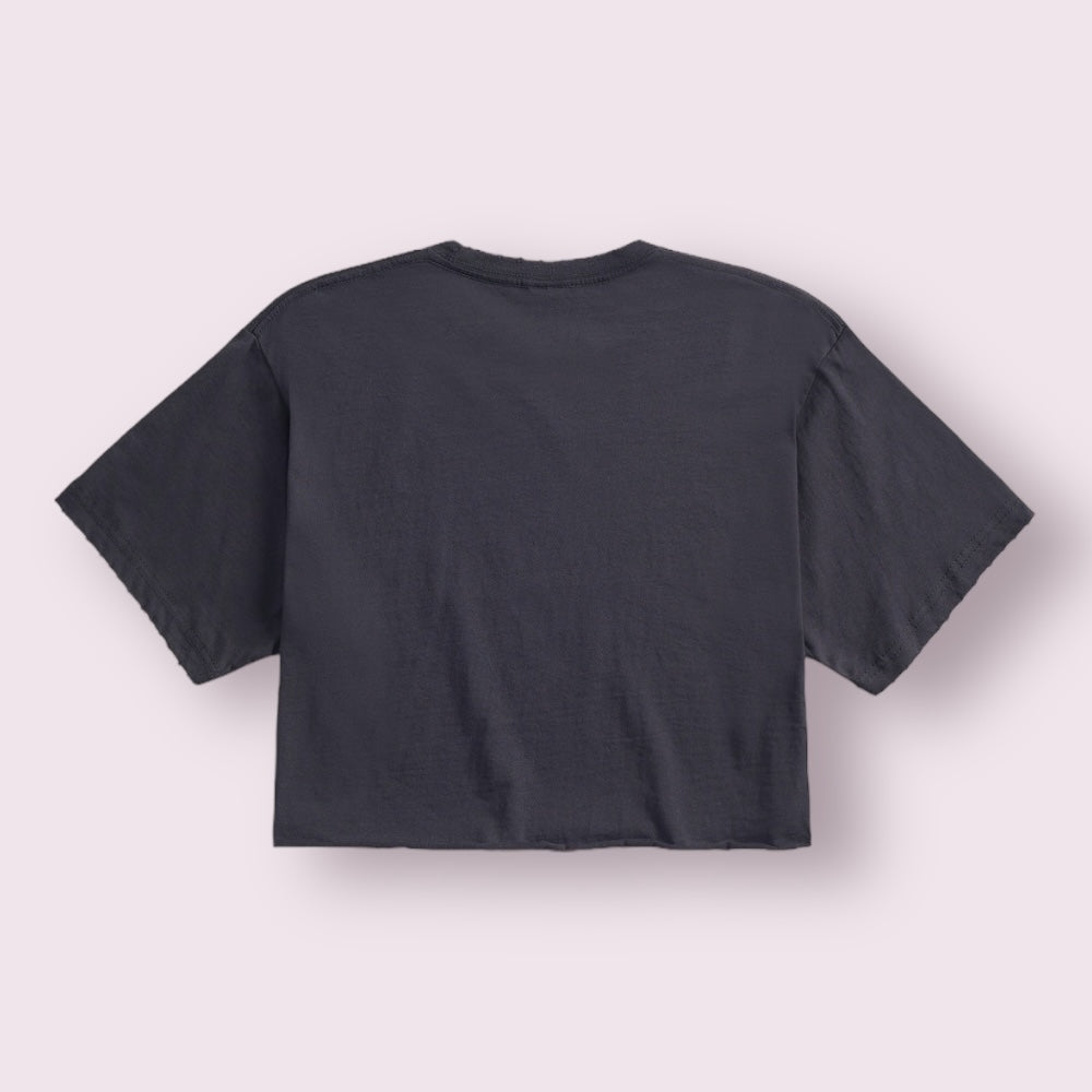 TS4300 | WOMEN'S RAW EDGE CROP T-SHIRTS