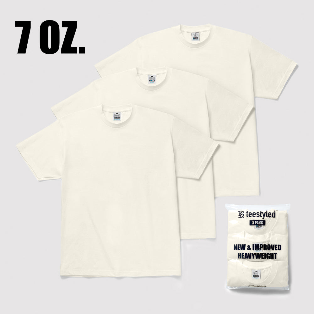 3-PACK | 7 OZ. PRO WEIGHT T-SHIRTS
