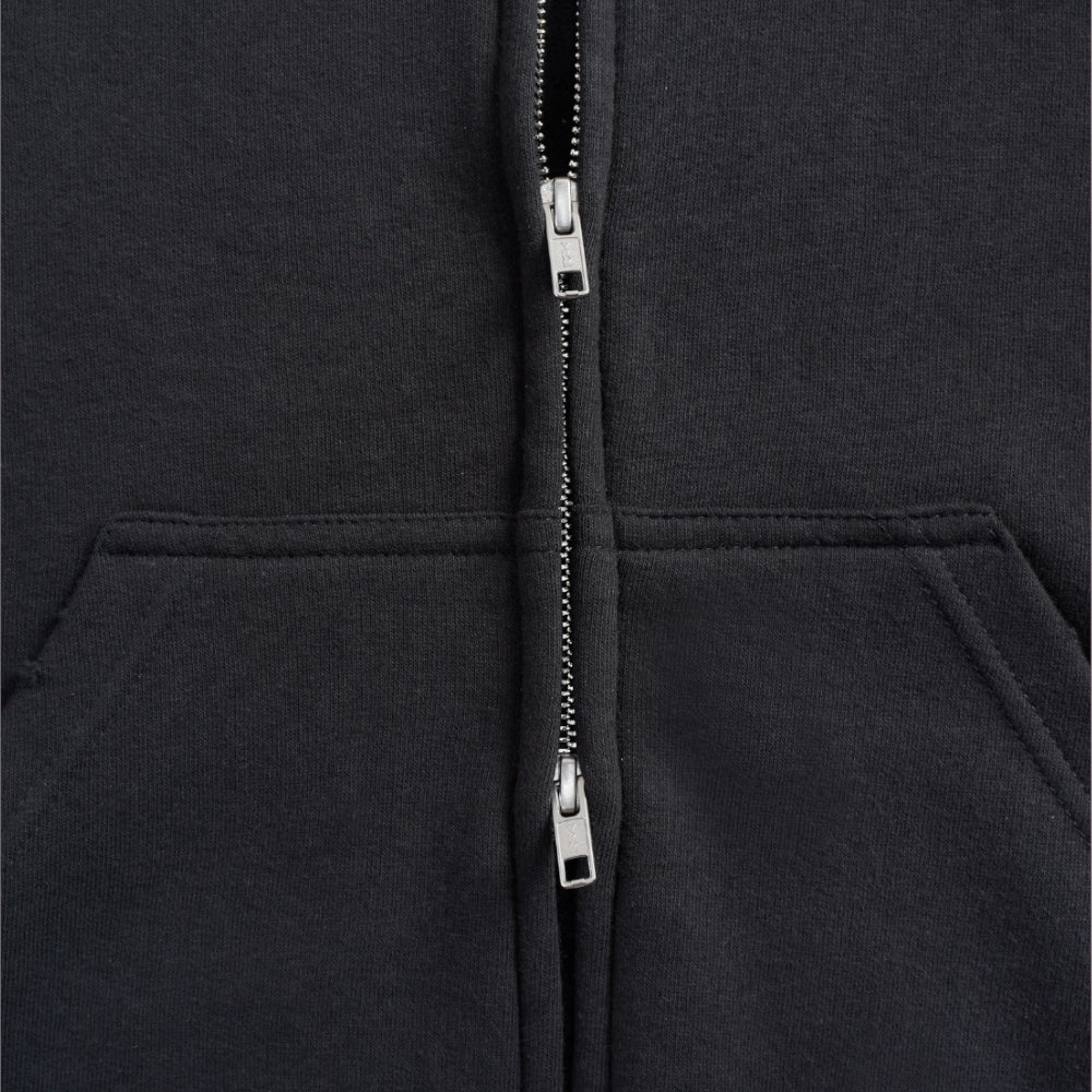 TS9505FZ | HAND DISTRESSED FULL ZIP HOODIES