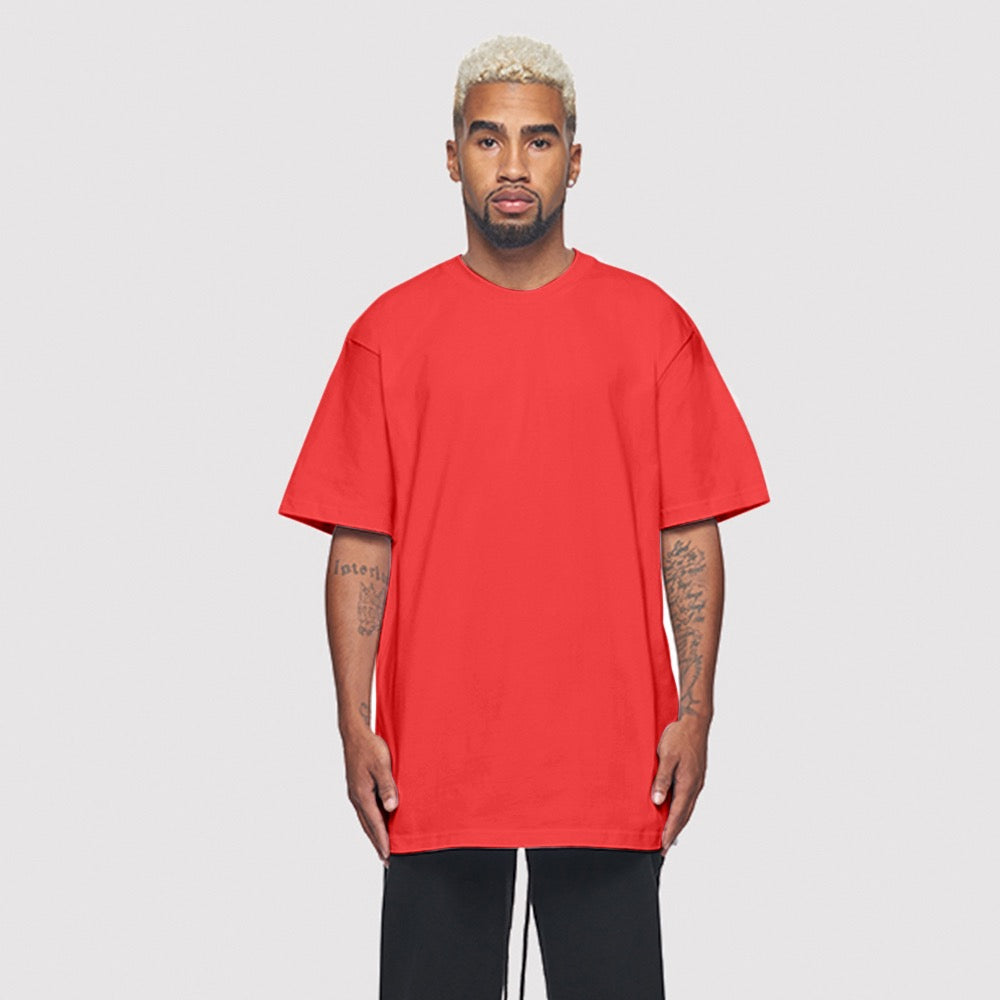 Short-Sleeved Cotton T-Shirt - Luxury Red