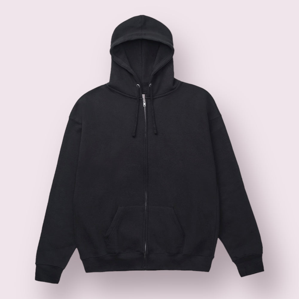 zip up hoodies black